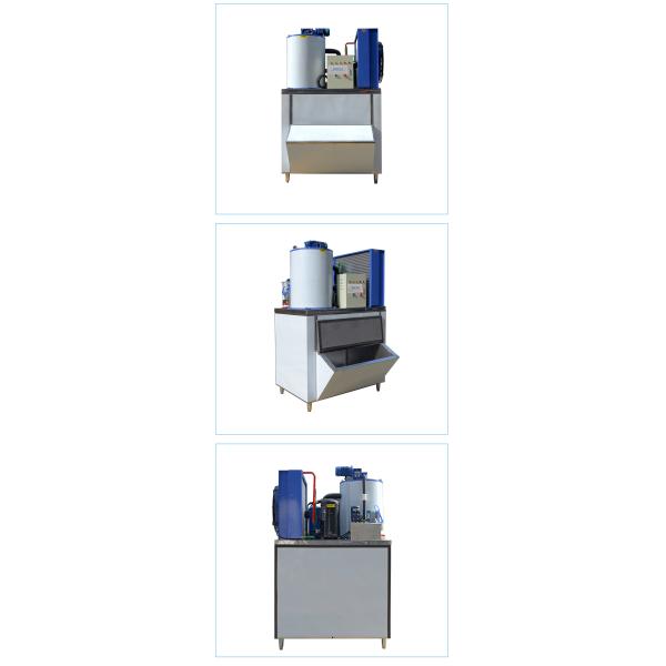 Automatic Seawater Flake Ice Machine 0.5 Ton Industrial Ice Flake Machine For Commercial