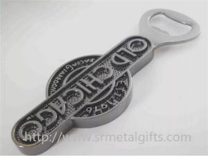 China Metal engraved logo bottle opener, nickel plated custom engraved logo text bottle openers, on sale