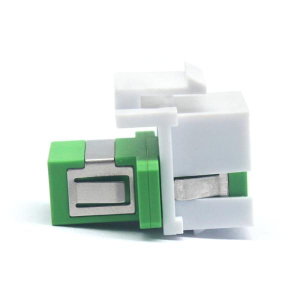 Cheap SC APC Simplex Keystone Adapter with Flange Loading Test ≥ 70 N Storage Temp. 40°C to 85°C for sale