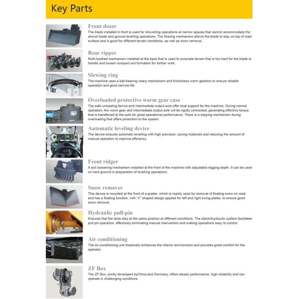 Road Construction Grader , Road Construction Equipment Energy Saving