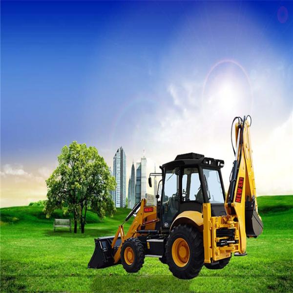 Building Work 8200kg Backhoe Wheel Loader With 1.0 M³ Capacity
