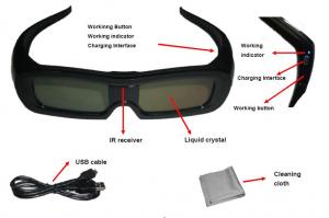 Best Custom Universal Active Shutter 3D Glasses For Panasonic TV OEM ODM wholesale