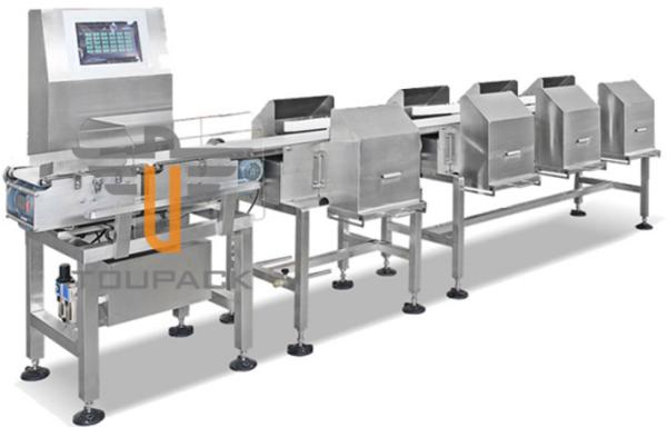 Cheap Horizontal Weight Grader Sorting Machine Multi Weight Sorting Checkweigher PLC Control for sale