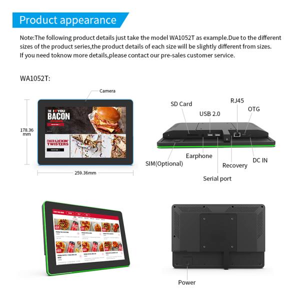 10.1 Inch POE Meeting Room Tablet with LED Light Bar