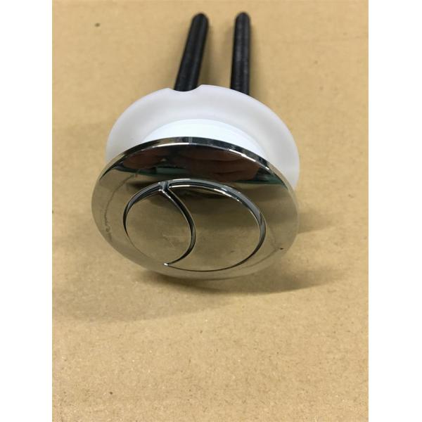 Electroplate Toilet Flush Button , ABS Dual Flush Toilet Button Hand Press Type