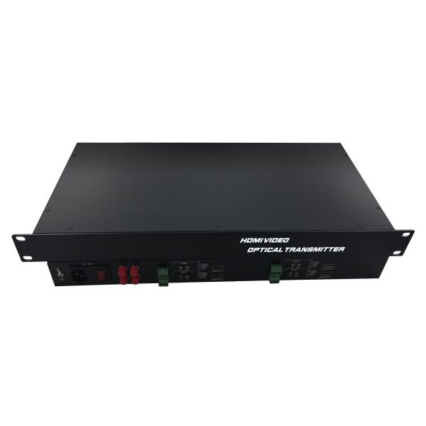 1080p/60hz HDMI video Fiber Converter with RS485 / RS232 / optical audio receiver 5V3A Power