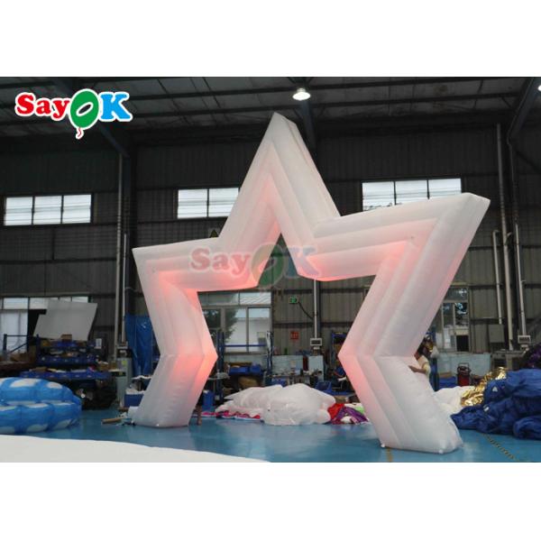 Giant Inflatable Star Arch Led Light Inflatable Star Archway For Outdoor Advertising Party
