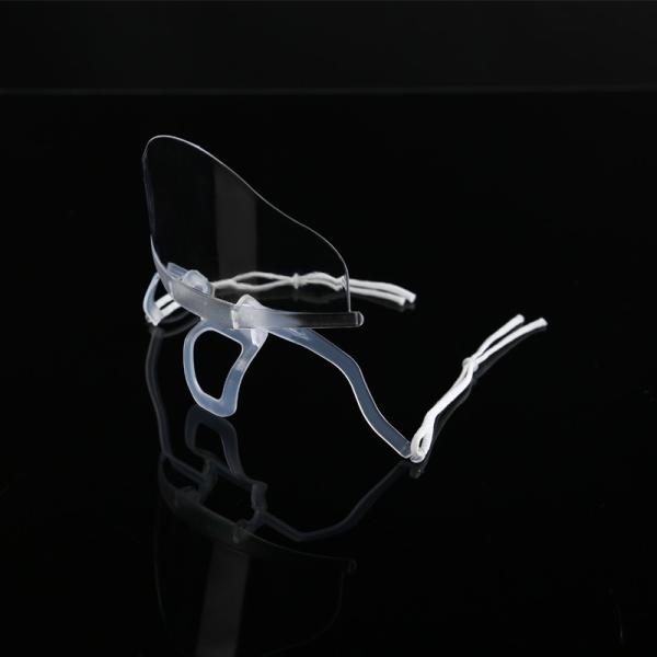 Slipping Resistant Transparent Plastic Face Mask For SPA