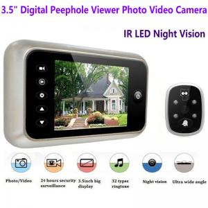Best 3.5 inch Screen Digital Door Peephole Viewer Camera 120 Degree Wide Angle Video Doorbell Phone Door Eye IR Night Vision wholesale