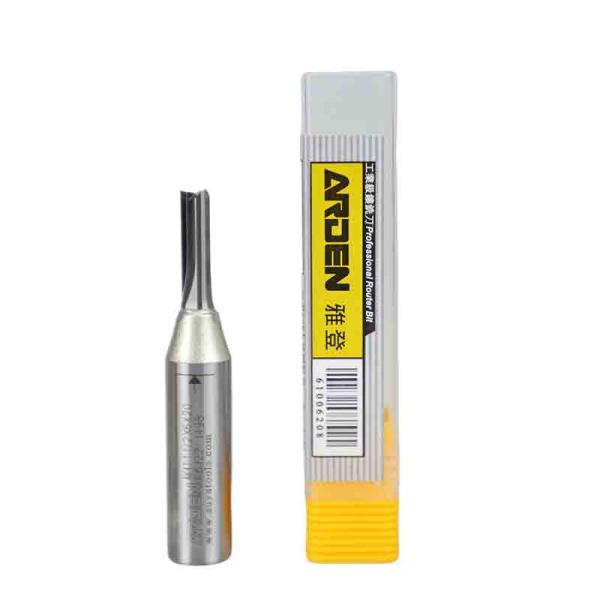 1 / 2 TCT Carbide Tipped TCT Router Bits CNC Engraving Tools Three Edge File Tooth Straight groove Milling Cutter