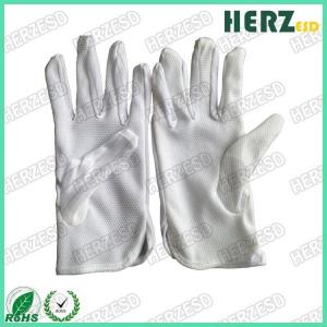China Anti Slip ESD Protection Gloves , Anti Static Hand Gloves With Grip Palm Dots on sale