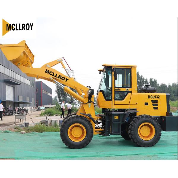 Mini Articulated 2 Ton Wheel Loader 1350mm Dump Reach