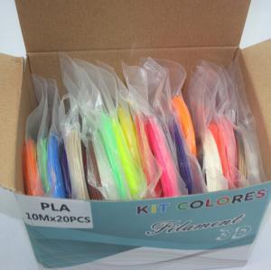 Best 3D printer pen filament 3D pen wire 3D pen material colorful PLA 20bags/carton,20color wholesale