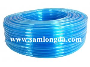 TPU air hose for pneumatic robot, clear blue color, 95A hardness