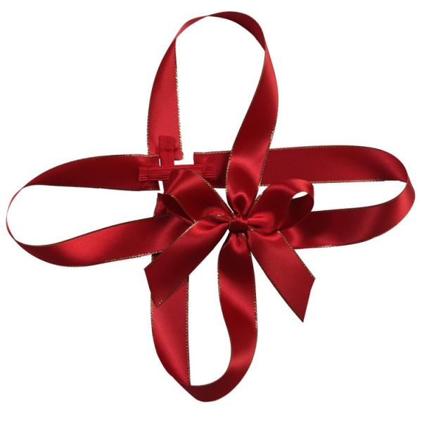 Cheap ISO9001 Elastic Gift Bows Customized Ribbon Bow With Elastic Loop for sale