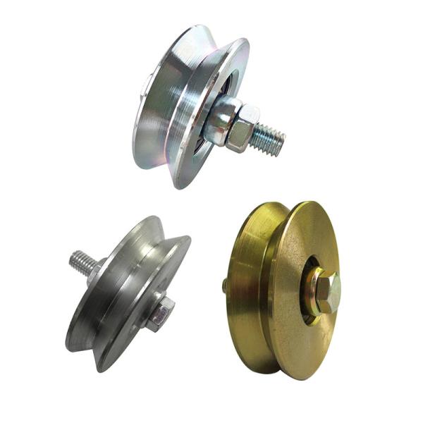 Q235 metal V Groove Sliding Gate Wheel With Bolt