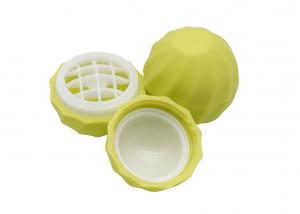 Best Lemon Color Lip Balm Container Ball Shaped Plastic Lip Balm Tube With Screw Cap wholesale