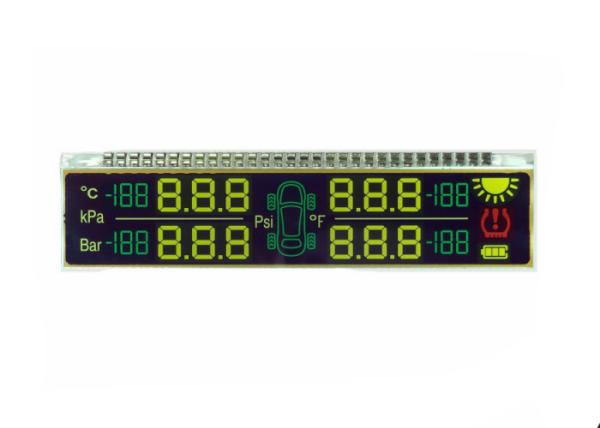 Cheap Custom 3v 5v FSTN Lcd Screen With Metal Pin Connetor 7 Segment Lcd Display for sale
