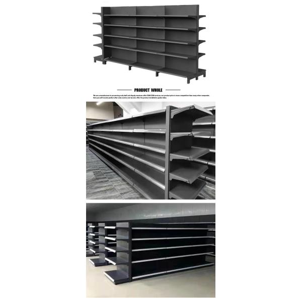 Easy Installation Supermarket Display Shelving Customized Load Capacity 30-80KG/Layer
