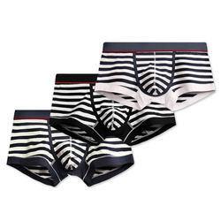Best Striped Cotton Men Underwear Cotton Anti Bacterial Men Sexy Underwear wholesale