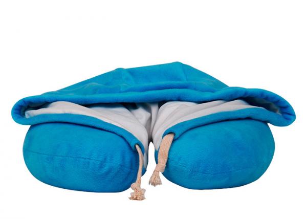 Cheap Memory Foam U Shape Neck Pillow , Folding Travel Pillow With Hoody for sale