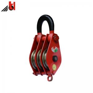 Best Cable Pulling Lifting Pulley Block Wire Rope Sheaves With Shackle 20 Ton wholesale