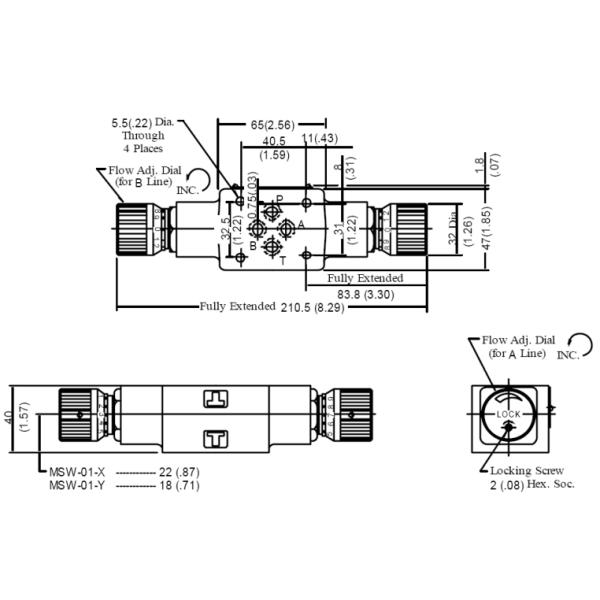 01 Series Modular Throttle Check Valve Hydraulic MSA-01 MSB-01 MSW-01