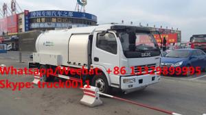 China customized new designed DONGFENG 120hp 5500L Bobtail Propane Filling LPG tank dispenser for sale. mobile lpg tank truck on sale