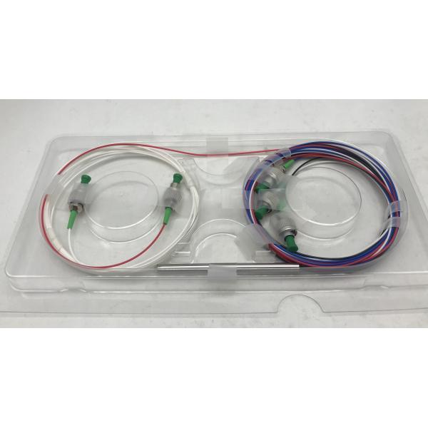 Low PDL 1550nm Single Mode Fiber Splitter 1x4 Monolithic Fused Coupler