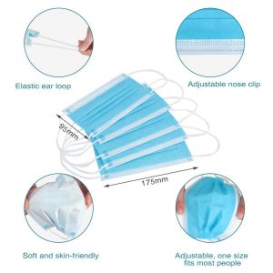 Hypoallergenic Medical Protective Mask High Bacterial Particle Filtration