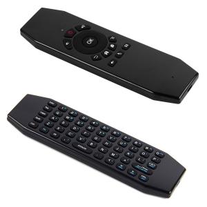 China Rechargeable Air Mouse Keyboard Remote Control With IR Learning Function on sale