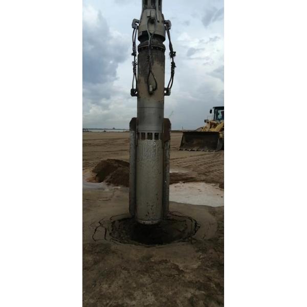 Electrical 75 Kw Vibroflotation Method Stone Column Vibro Composite Ground Bvem