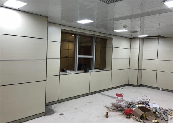 Anodized Office Wooden Partitions Demountable Wall Systems