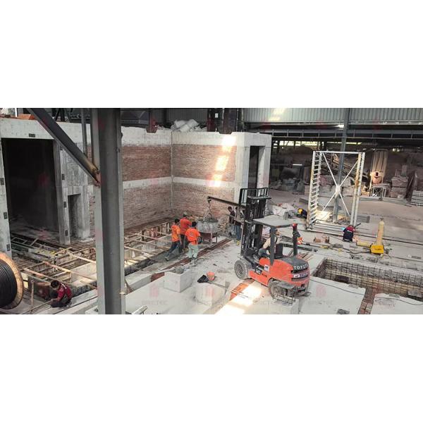 Daily Output of 85 Concrete Construction Showpiece in Enclosed Aging Shed with High Humidity