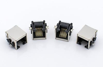 RJ11 Modular Jack,Shielded, SMT, Offset Telephone Jack 6P6C