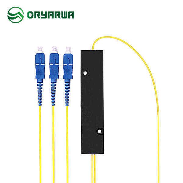 Fiber Optic 1x2 Cassette PLC Splitter ABS Material