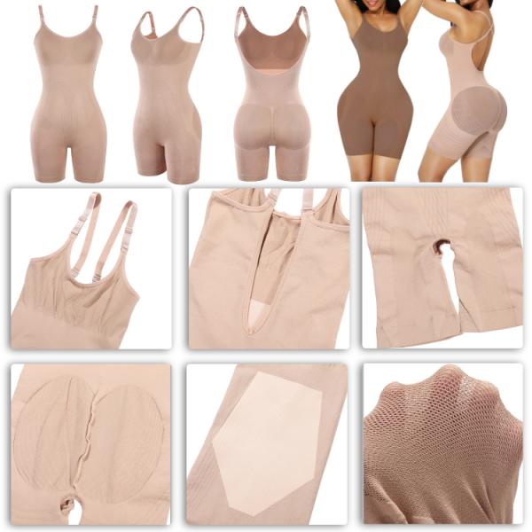 High Waist Seamless Shapewear for Women by HEXIN Medium Control and Full Body Coverage