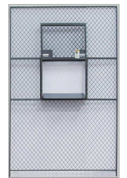 Sliding Service Security Wire Mesh Window Guard , Wire Mesh Security Panels For