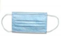 Best Blue Disposable Dust Masks , 17.5 * 9.5cm Disposable Mouth Mask Dust Prevention wholesale