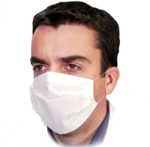 Best Food Service Disposable Paper Face Mask , Earloop Face Mask With Elastic Band wholesale