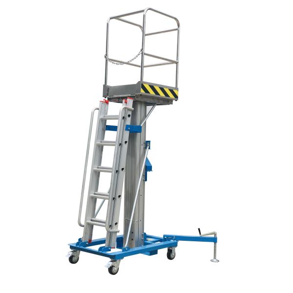 3.2m Platform Height Manual Winch Elevating Lift with 125kg Load