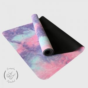 China New Fitness Digital Printed Suede Microfiber Natural Rubber Yoga Mats Wholesale from China factory on sale