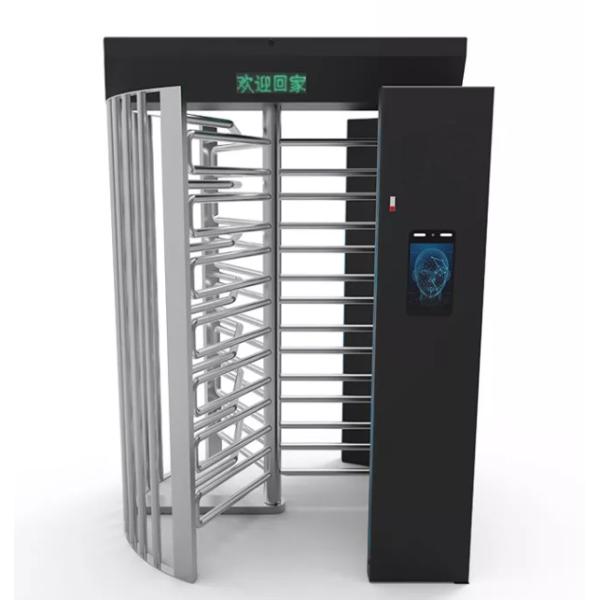 Fingerprint Facial Recognition High Security Turnstile Full Height Outdoor IP62