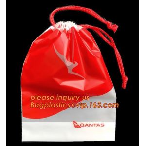 Biodegradable Backpack laundry sack, natural white laundry bags with drawstring