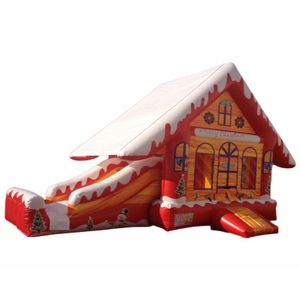 Best Christmas Party Events Inflatable Combo Jumping Castle Slide Bounce House wholesale