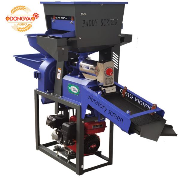 7.0hp Gasoline Type 4 In 1 Combined Rice Mill Machine 160kg/H