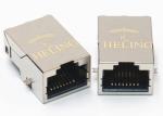 Integrated Transformer RJ45 100Base T , Offset / Overhangs PCB RJ45 Plug
