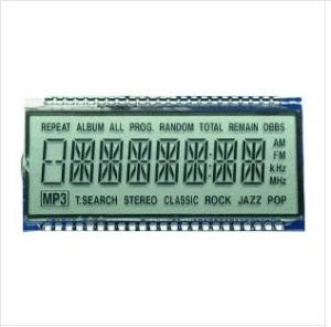 China 14 Segment LCD Transflective Transparent LCD Display Module Operating Temp -30-+80℃ on sale