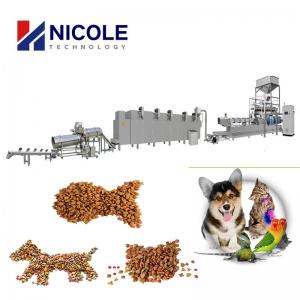 Best Large Scale Double Screw Extruder Craft Fully Auto Pet Food Making Machine Multifuctional wholesale