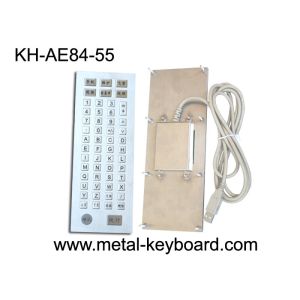 Ruggedized 55 Keys Industrial Metal Keyboard , Metal Computer Keyboard